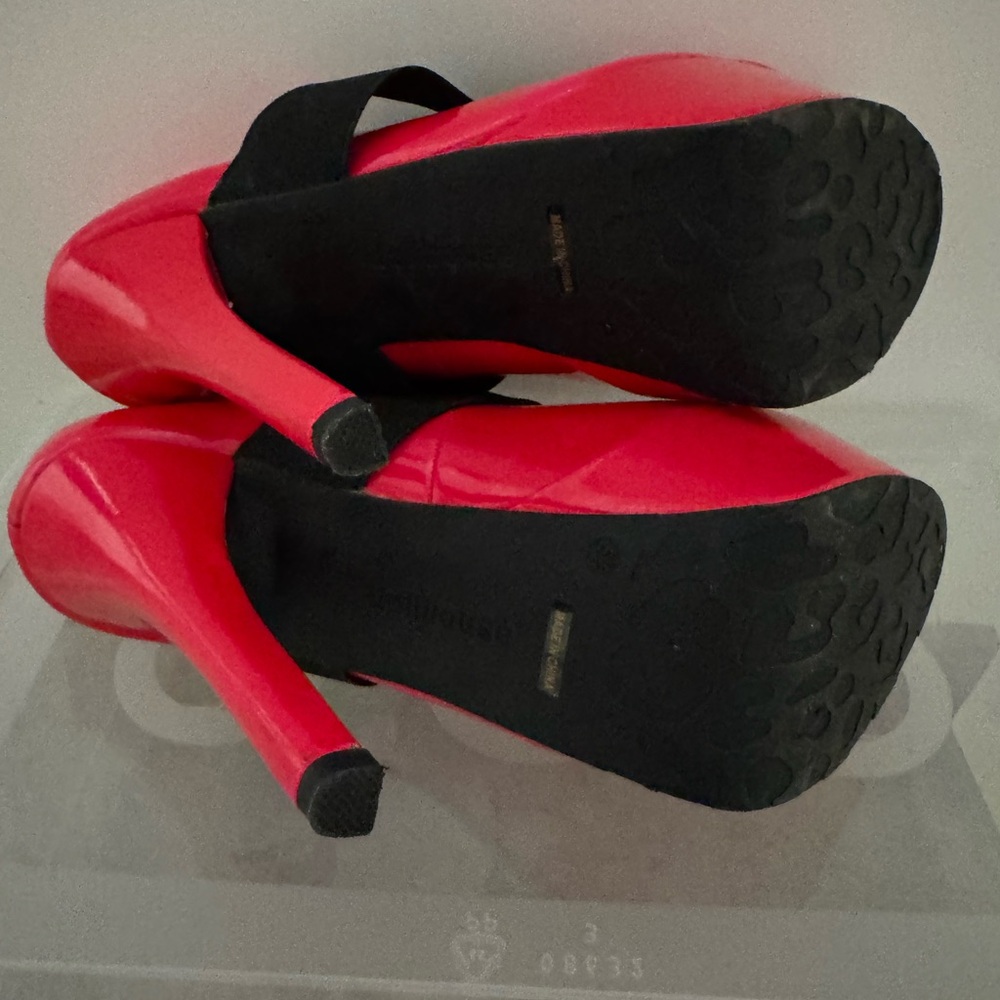 Buy 1 get 1 FREE 
Dollhouse Vibrant Pink Platform Heels - Picture 5 of 7